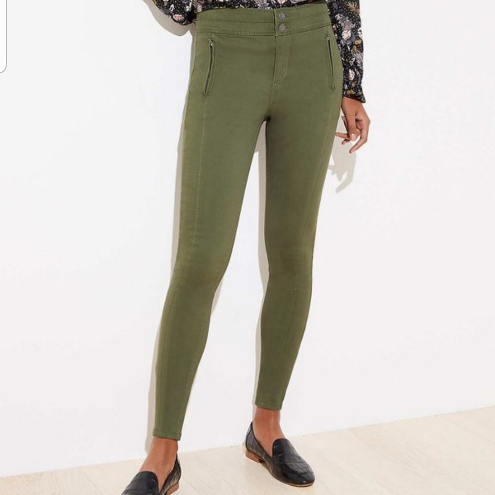 NEW Pants, Petite High Waist Skinny Sateen 10P/30